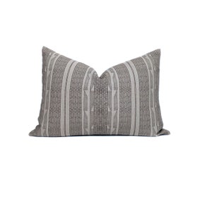Sevilla Linen Pillow Cover: Boho Brown Throw Pillow