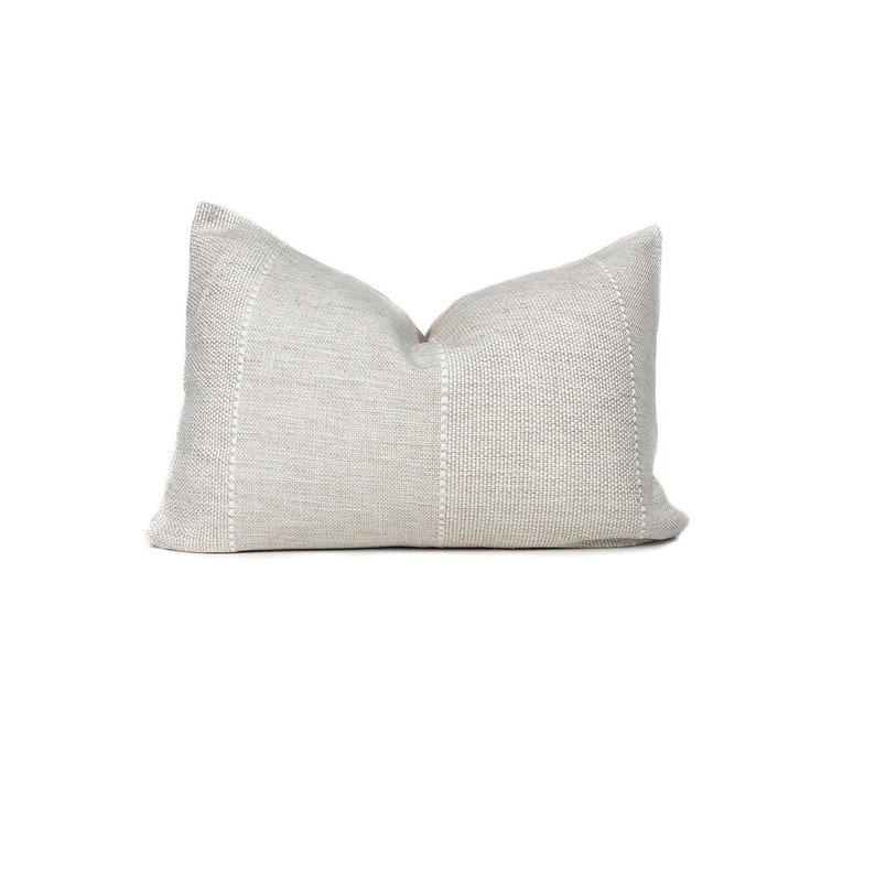 Verona Designer Pillow Cover in White White Pillows Neutral Home Decor Decorative Pillows Throw Pillows Solid Color Pillow Home image 6
