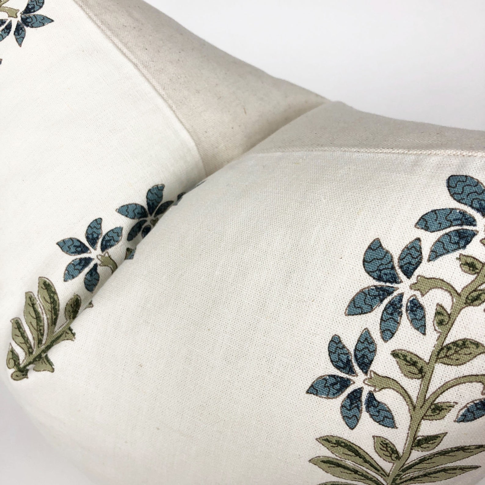 Peter Dunham Udaipur Designer Pillow Cover in Indigo Green Etsy