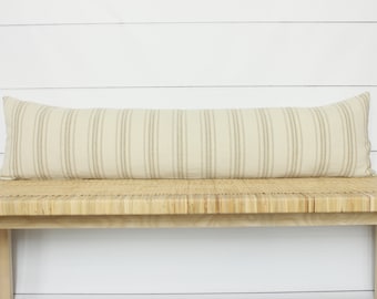 12x48 Vintage French Style Grain Sack Lumbar Pillow Cover | No311 , Throw Pillows Pillow Covers