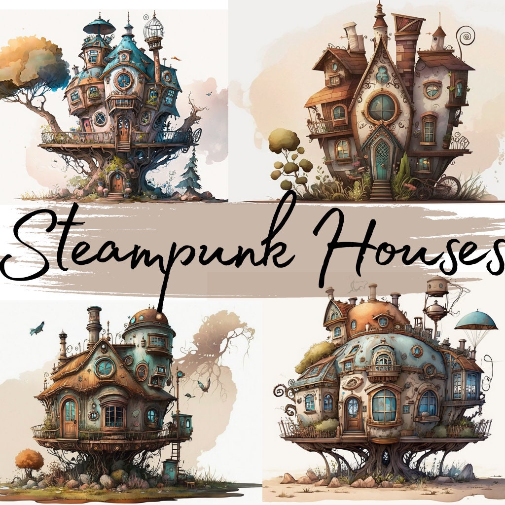 Steampunk House Drawing