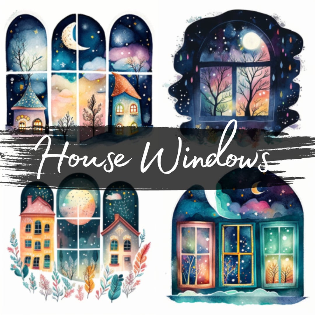House Windows, Clipart, 150 High Quality PNG Transparent Files