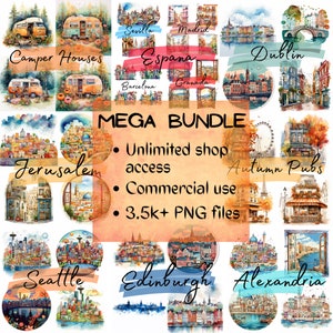 Whole Shop Bundle, Lifetime 24/7 Google Drive Storage Access, Large Clipart Bundle, Digital Unlimited Downloads, Free Commercial Use