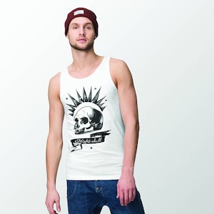 Chloe Price tank top racerback style with Misfit Skull print - Sleeveless Chloe Price cosplay TankTop - Gift For Gamer Girl - Cosplay Shirt image 4