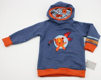 Pulli weich Nicki DARK BLUE orange sweater enger pullover Pulli weich Nicki DARK BLUE orange sweater enger pullover