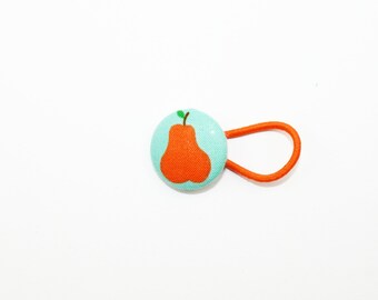 Haargummi 23 mm Birne mintgrün/orange