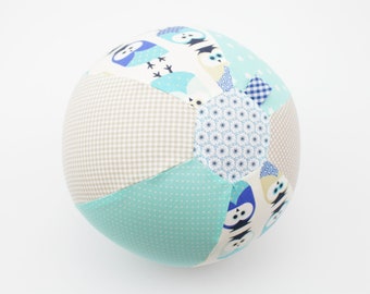 Balloon cover/ball owls beige/blue