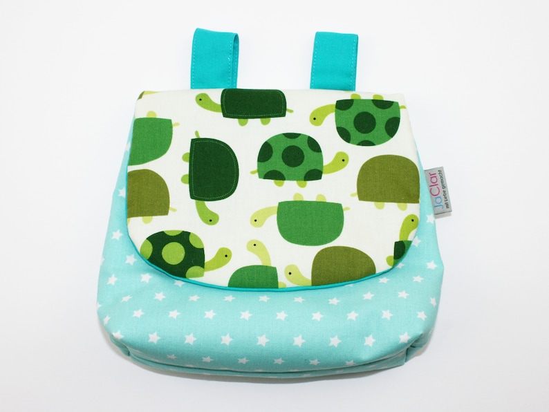 Handlebar bag/pannier Turtles green/turquoise image 1