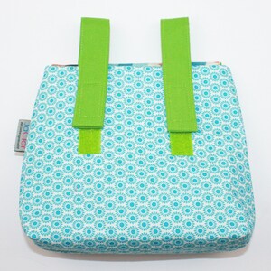 Handlebar bag/pannier elephants turquoise/green image 2