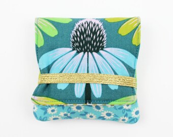 Tampon and panty liner bag 8.5 x 8.5 Echinacea various colors