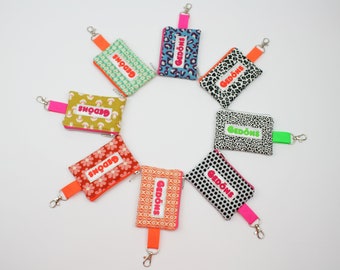 Keyring pouch/mini pouch "odds and ends" - various patterns to choose from