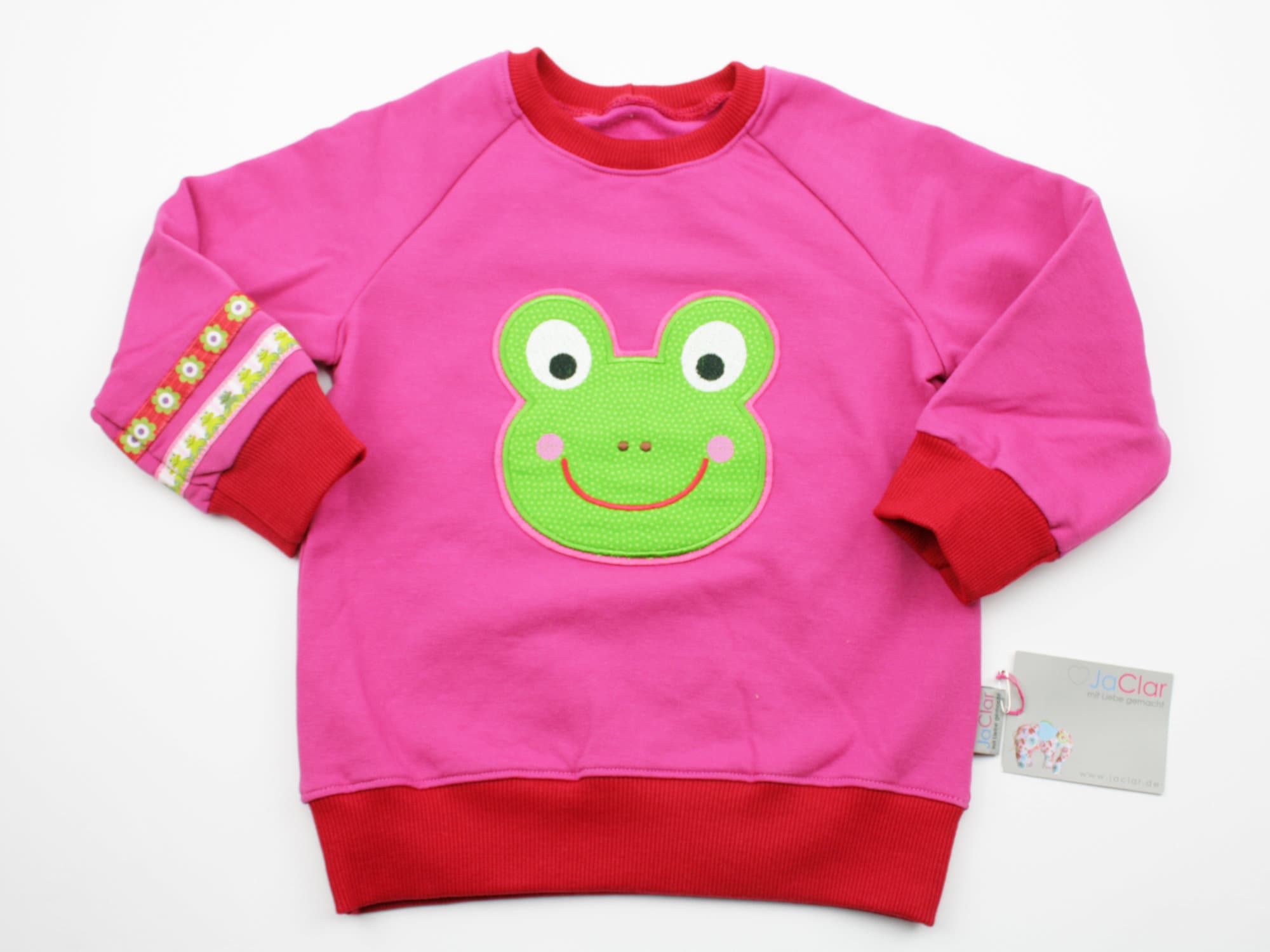 Gr 128 Frosch Pulli Kinder Pullover Emily Erdbeere Disney Rosa