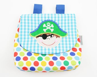 Handlebar bag/pannier Pirate turquoise/colorful