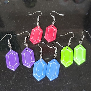 Rupee Clay Earrings Legend of Zelda