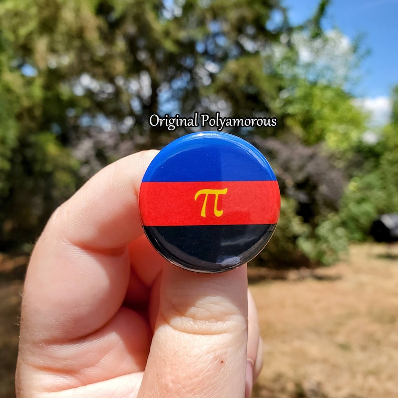 Polyamorous Pride Flags 1.25 Inch Accessories - Pins, Magnets ...