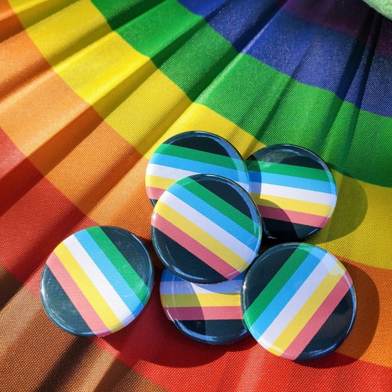Disability Pride Flag 1.25 inch Accessories - Pins, Magnets, Keychains, Shoe Charm