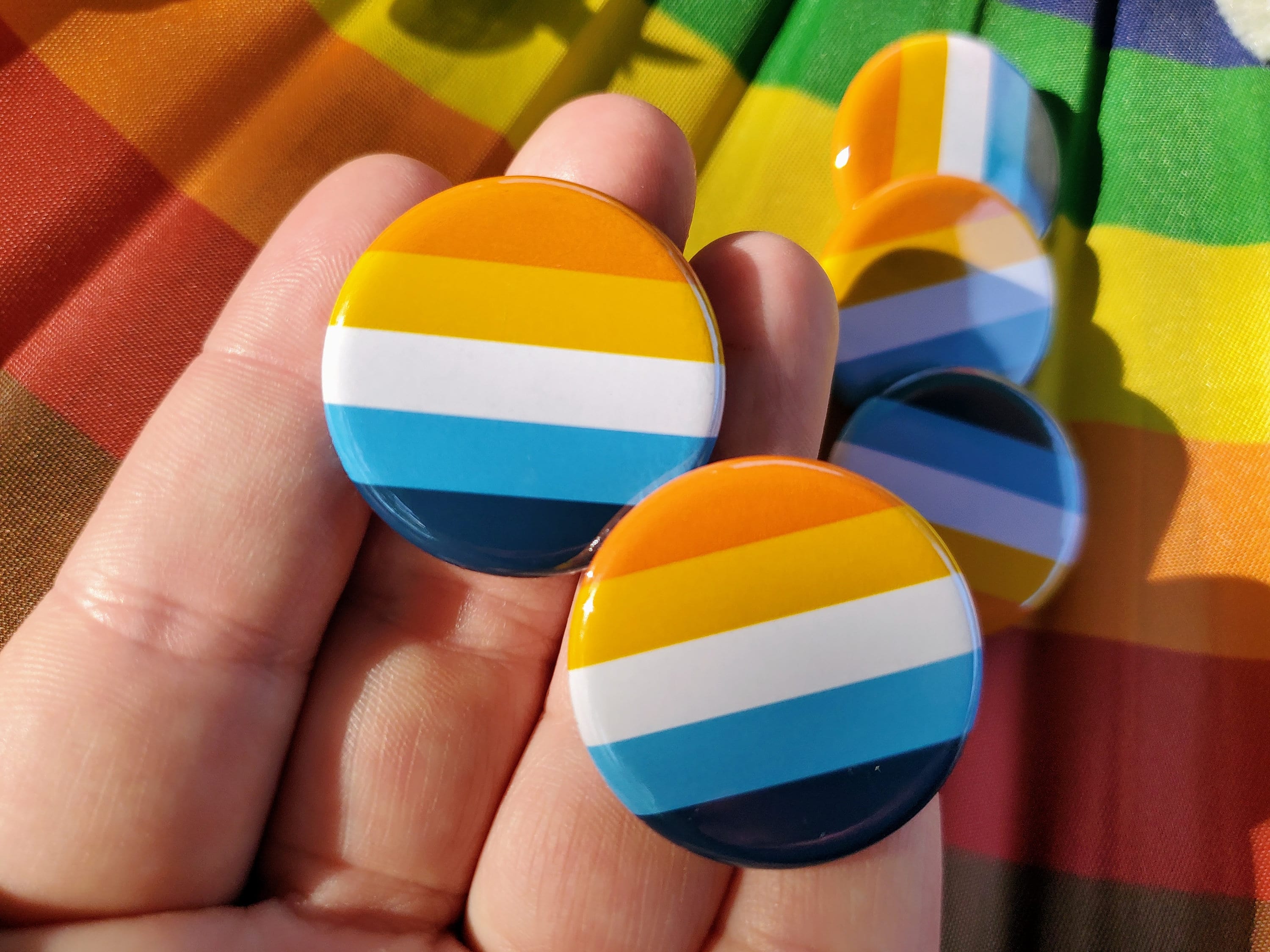 Aroflag Pin Aroace Pride Flag 1.25 Inch Accessories - Pins, Magnets, Keychains ...