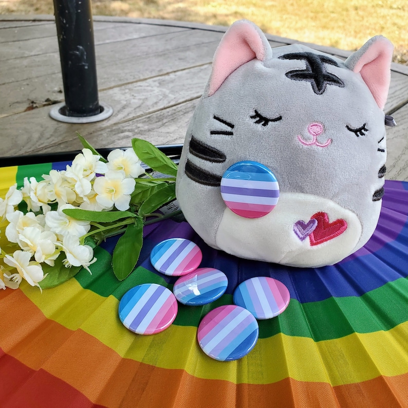Bigender Pride Flag 1.25 Inch Accessories - Pins, Magnets, Keychains ...