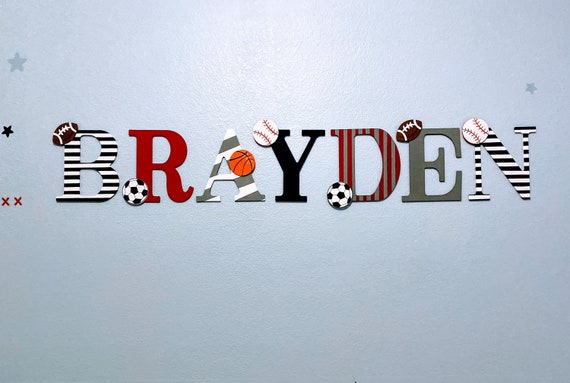 playroom wall letters