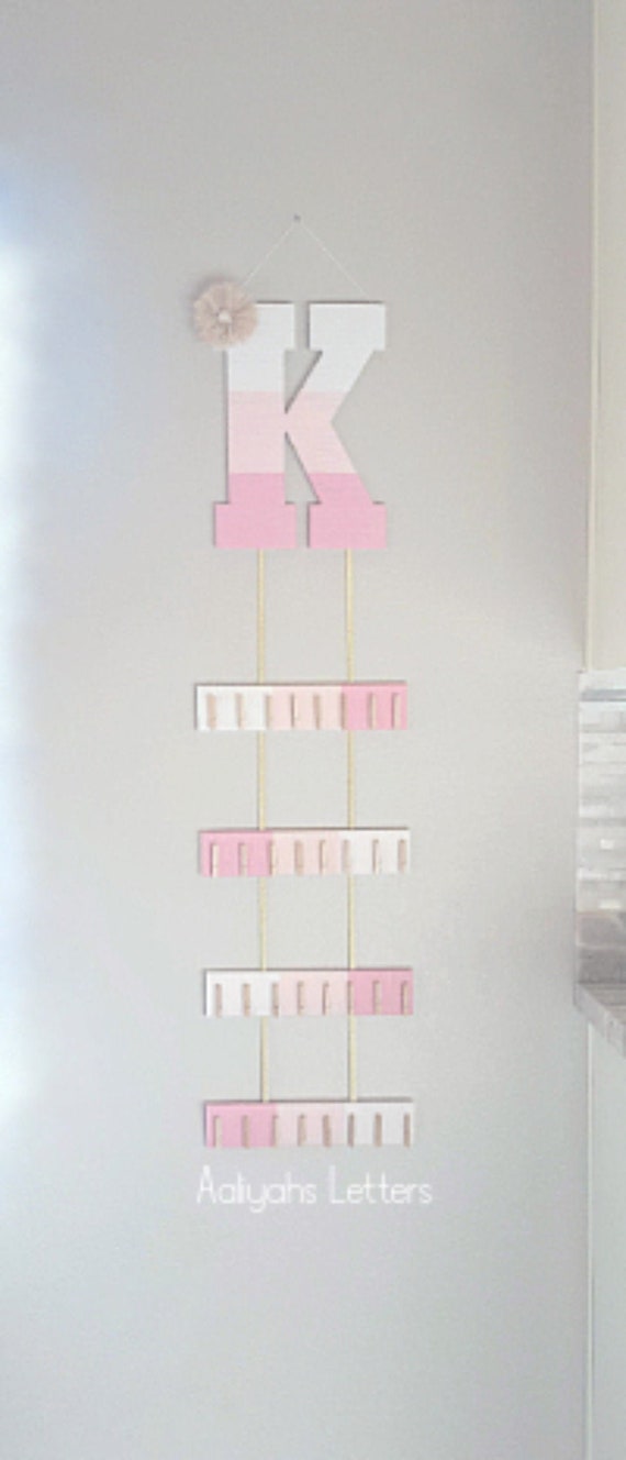 pink letters for nursery