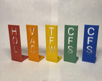 Bloqueadores magnéticos personalizables para cajas de carteros del USPS, impresos en 3D - Paquete de 5