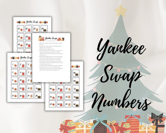 Yankee Swap Numbers, Yankee Swap Gift, Yankee Swap Rules, White Elephant  Rules, Yankee Swap Gift Exchange, Yankee Gift, Yankee Swap Game (Instant  Download) 