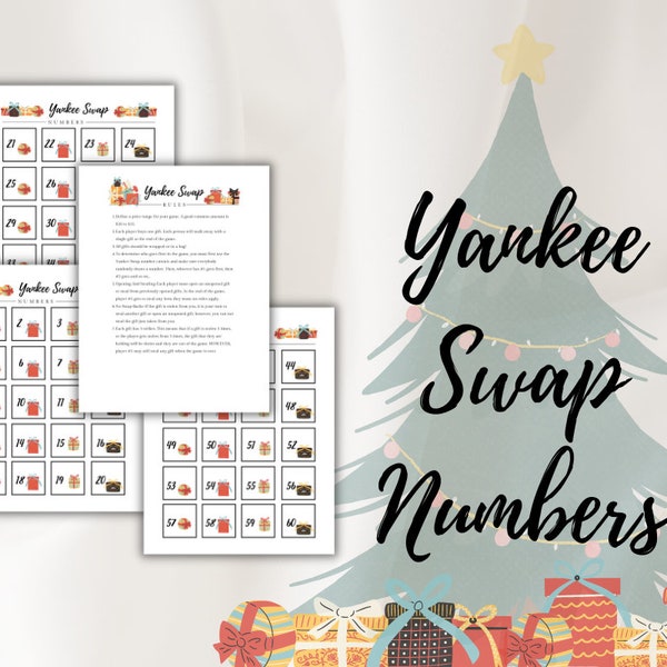 Yankee Swap Numbers, Yankee Swap Gift, Yankee Swap Rules, White Elephant Rules, Yankee Swap Gift Exchange, Yankee Gift, Yankee Swap Game