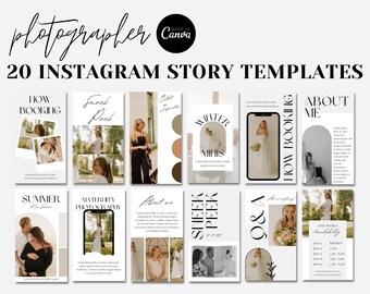 Photography Instagram Template | Photographer Instagram story template | Social Media CANVA Template | Family Photography Marketing