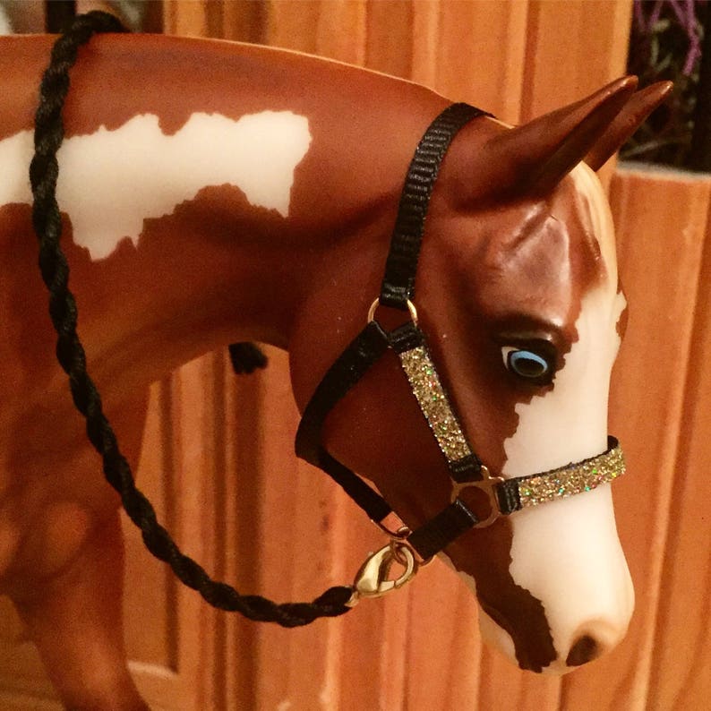 Glitter overlay halters Breyer Model horse | Etsy