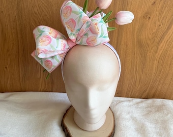 Fascinator, Spring, Tulips, Headband, Headpiece