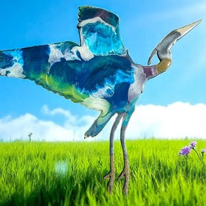 Blue Heron, Heron, Bird, Coastal Bird Wall Art, Home Wall Art, Home Wall Furnishing, Florida Birds