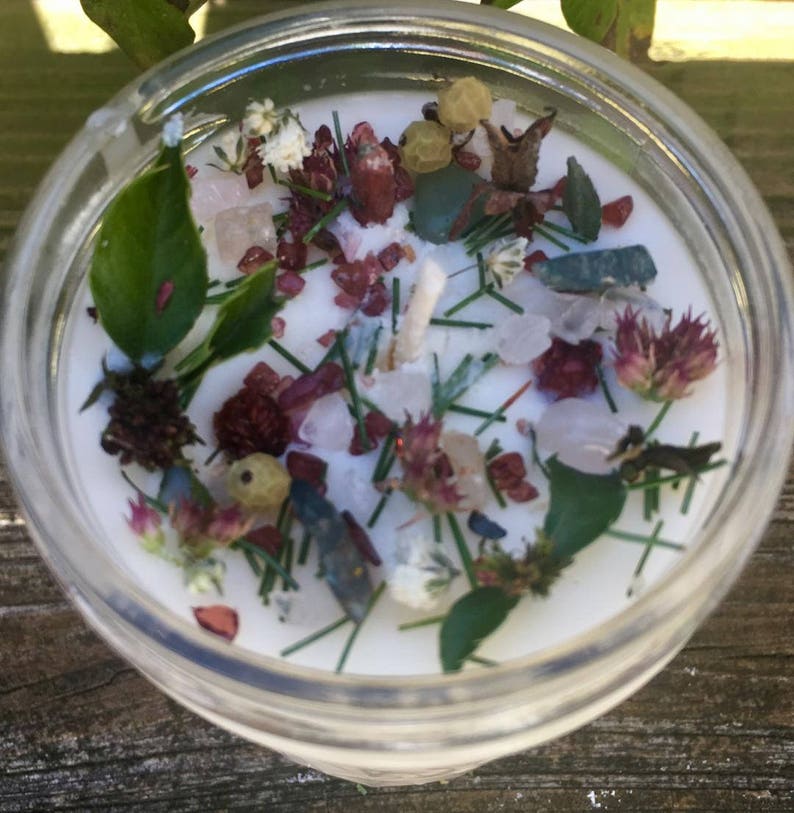 Crystal Candles All Natural Aromatherapy Candle with Organic Etsy