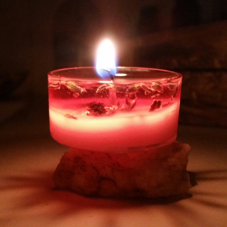 Crystal Tealights 4 Vegan Candles Customized Tealights Etsy