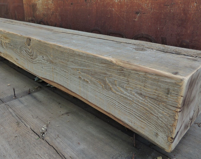 Reclaimed Barn Wood Barn Beam 48 X 8 X 6 Etsy