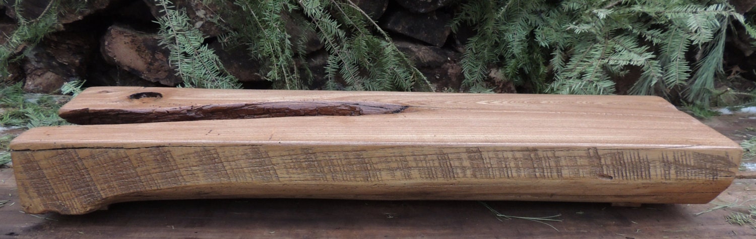 Chimenea de madera de olmo recuperada Mantel 32 x | Etsy