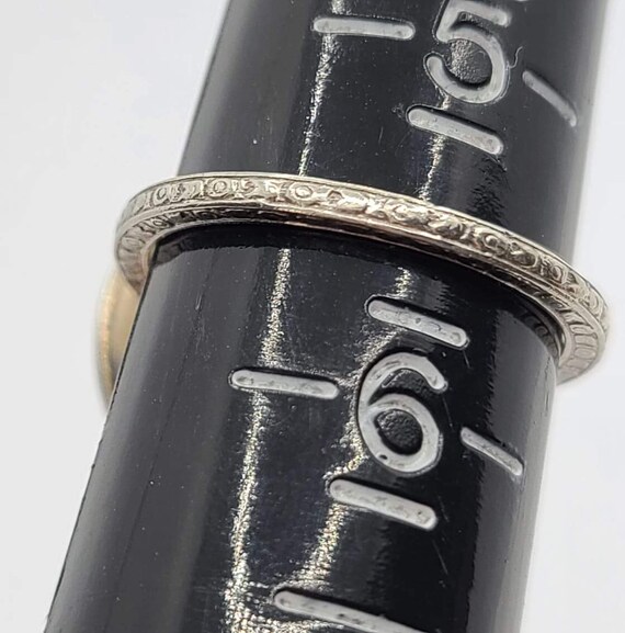 Antique Martelli Sterling Silver Faux Opal Ring W… - image 7