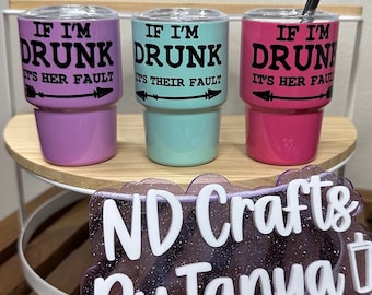 3oz Mini Stainless Steel Shot Glass Funny Gifts, Perfect Trouble Girlfriend Gifts, Gifts for Her, Party Gifts, Stocking Stuffers