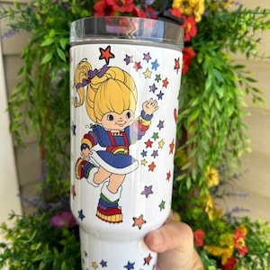 40oz. Tumbler with straw, Rainbow Gift for her, Travel Mug, Adult Funny Gift, Gift for Co-worker, gift for friend.