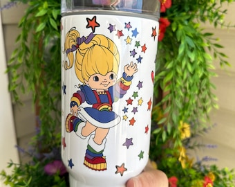 40oz. Tumbler with straw, Rainbow Gift for her, Travel Mug, Adult Funny Gift, Gift for Co-worker, gift for friend.