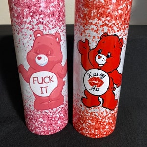 20oz. Tumbler, Swear Bear with Straw and Lid, Hot or Cold Drinks, Travel Mug, Funny Gift, Gifts for Her, Birthday Gift