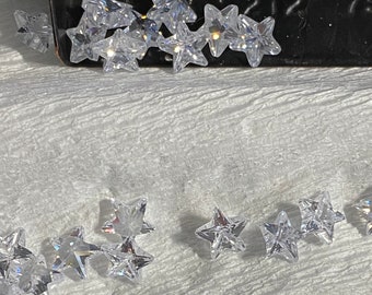 AAAAAA Weiß 4 MM Star Cut Lose CZ Zirkonia 4 Stück Paket
