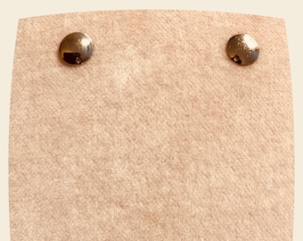 14K Yellow Gold Button Studs: 6mm Half Dome Earring Findings