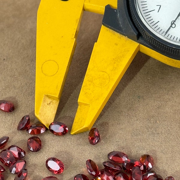 Natural Mozambique Garnet Oval Shape AAA Quality from 6x4MM Oval Deep Burgundy Garnet 4 Piece package 4 piece lot