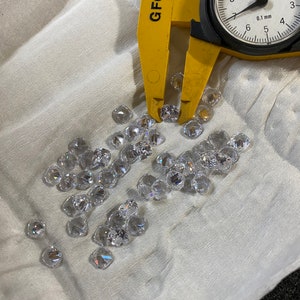 7x7MM Cushion Cut Perfect Color & Quality White 6x6MM Machine Cut Loose CZ Cubic Zirconia Gemstone in packages of 4 pieces