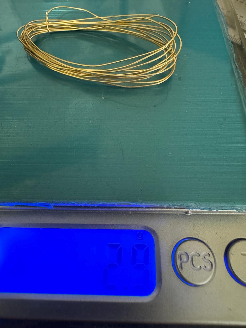 14K Yellow Gold Filled Round Wire 24 Gauge Wire Gold Filled Round Wire Soft 14/20GF 0.020th for beading and enameling sold in 5 ft lengths