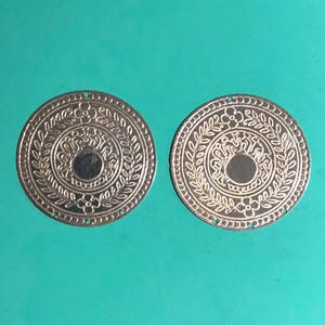 Sterling Silber Blume Ohrring Zubehör 30 gauge komfortabel Leichtgewicht, aber große 1,375 Zoll Durchmesser 925 Silber unvollendet