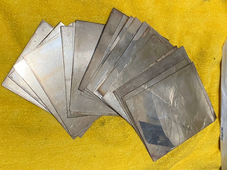 Sterling Silver Sheet 3x4.5 and 4.5x6 inch 26 gauge 0.018 Etsy