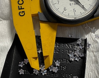 Zirkonia Weiß 4 mm Sternschliff Lose CZ 4er-Packung