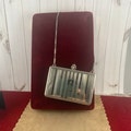 Vintage Brocade Dance Purse Compact with Chain Handle