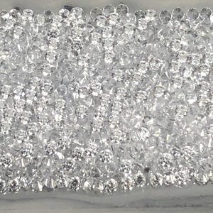 Zirkonia-weiße runde CZ-Pakete 24 Stück 5, 4, 4,5, 3, 2,75, 2,5, 2,25, 2, 1,9, 1,75, 1,5, 1,3, 1,25, 1 mm Perfekte Farbe und Qualität